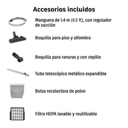 ASPIRADORA CANISTER TRUPER 0.2-GLN 1.6HP ASD-120