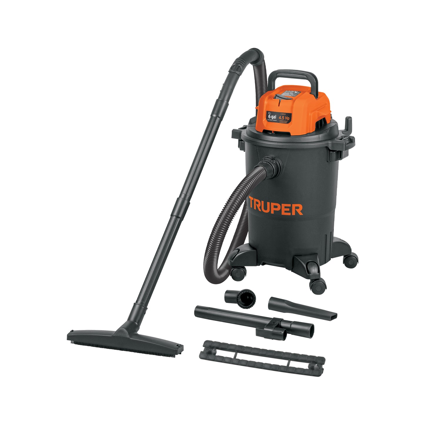 ASPIRADORA TRUPER 6-GLN 4.5HP FILTRO HEPA ASP-06N