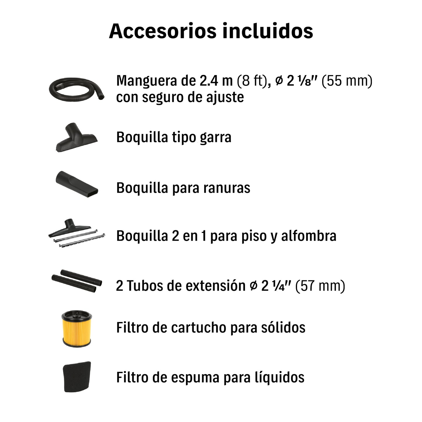 ASPIRADORA TRUPER 16-GLN 6HP ACERO INOXIDABLE ASP-16X