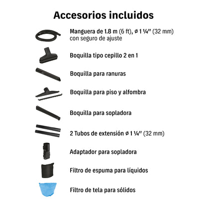 ASPIRADORA TRUPER 5-GLN 6HP ASP-5S