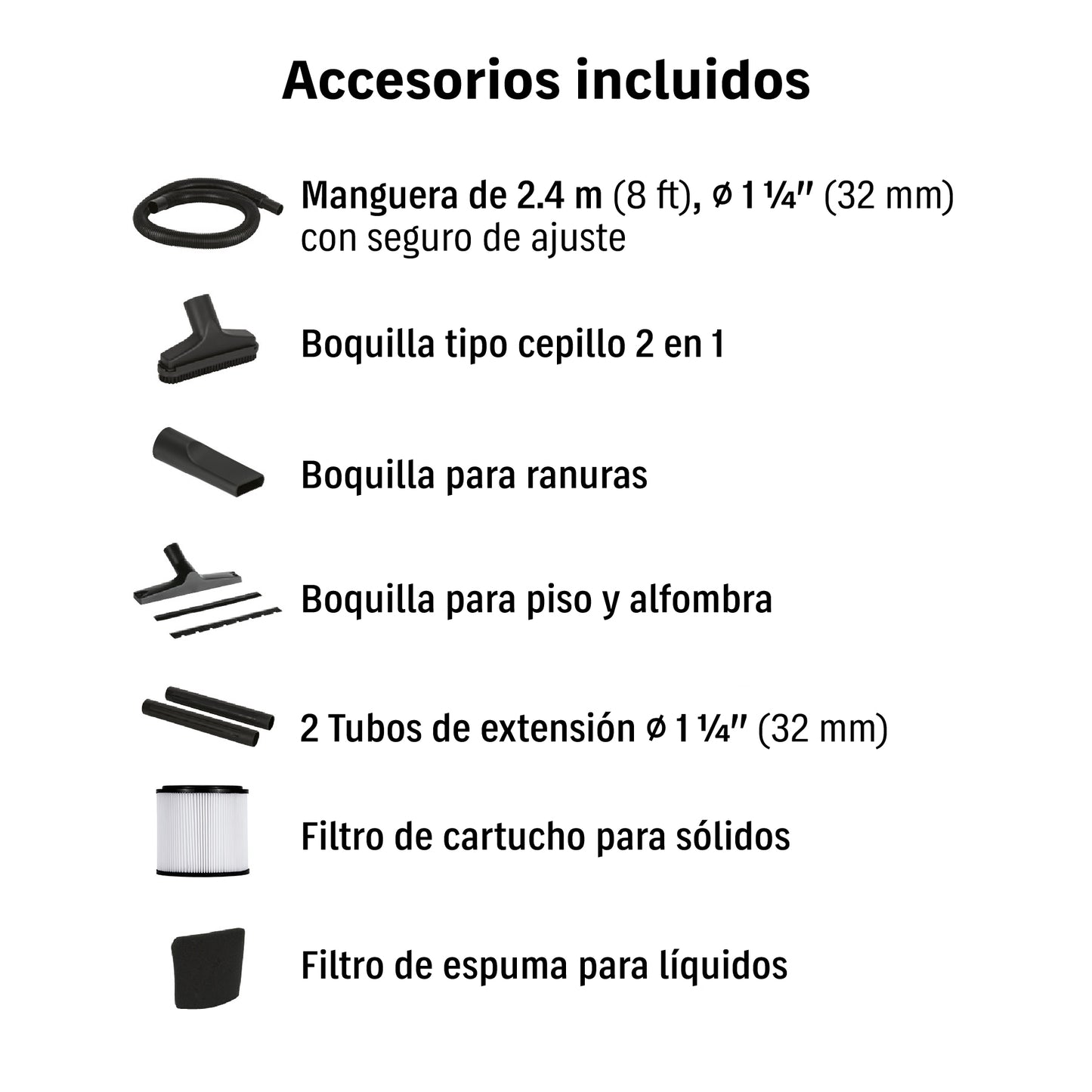 ASPIRADORA TRUPER 5-GLN 4HP ACERO INOXIDABLE ASP-5X
