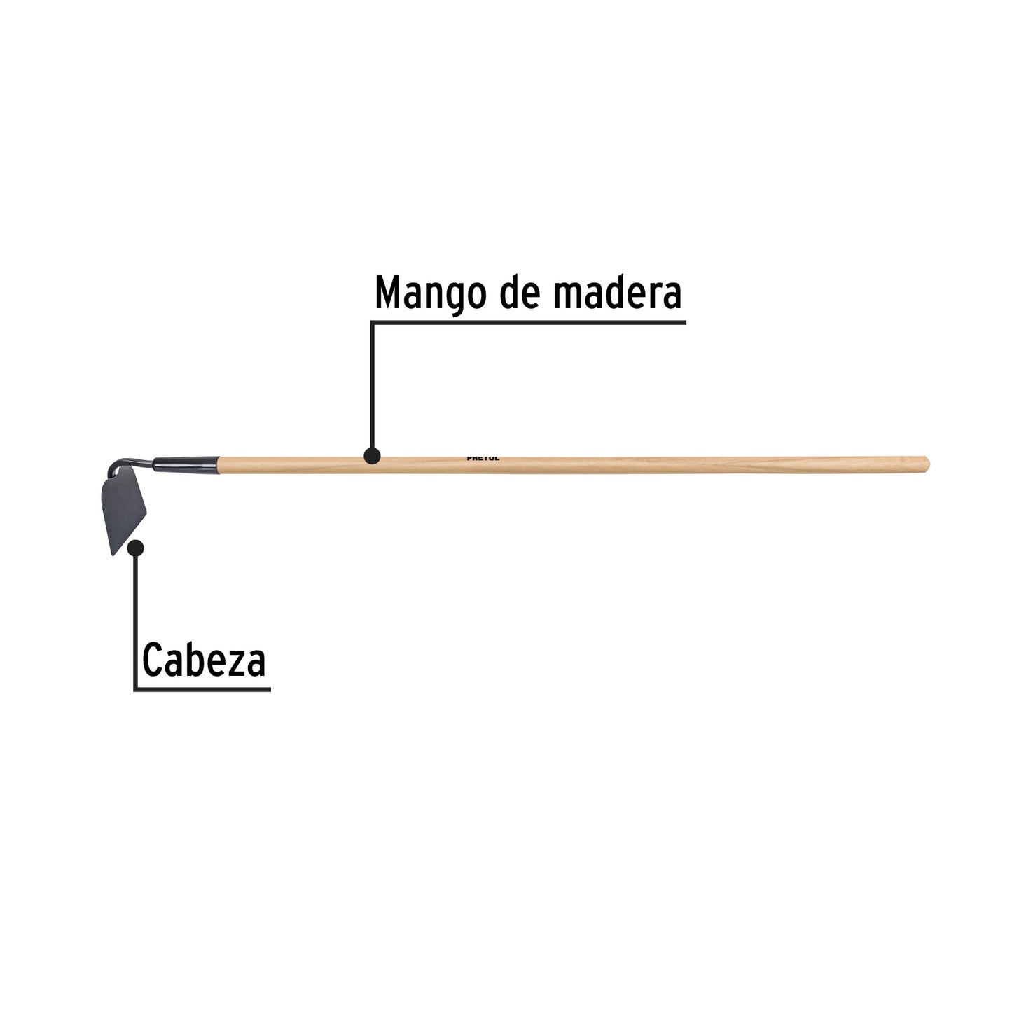 AZADON C/MANGO JARDINEROL ATJ-P PRETUL