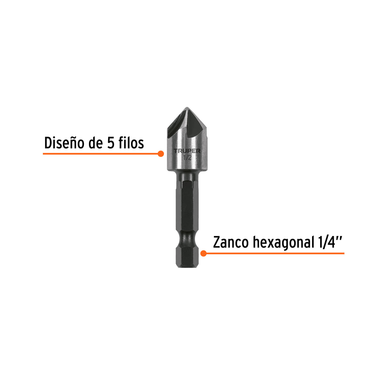 AVELLANADOR HSS CAMBIO RAPIDO 1/2 AV-1/2 TRUPER