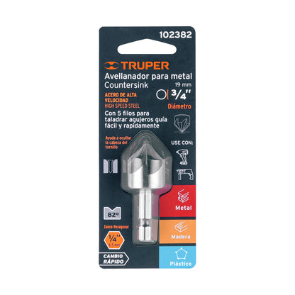 AVELLANADOR HSS CAMBIO RAPIDO 5/8 AV-5/8 TRUPER