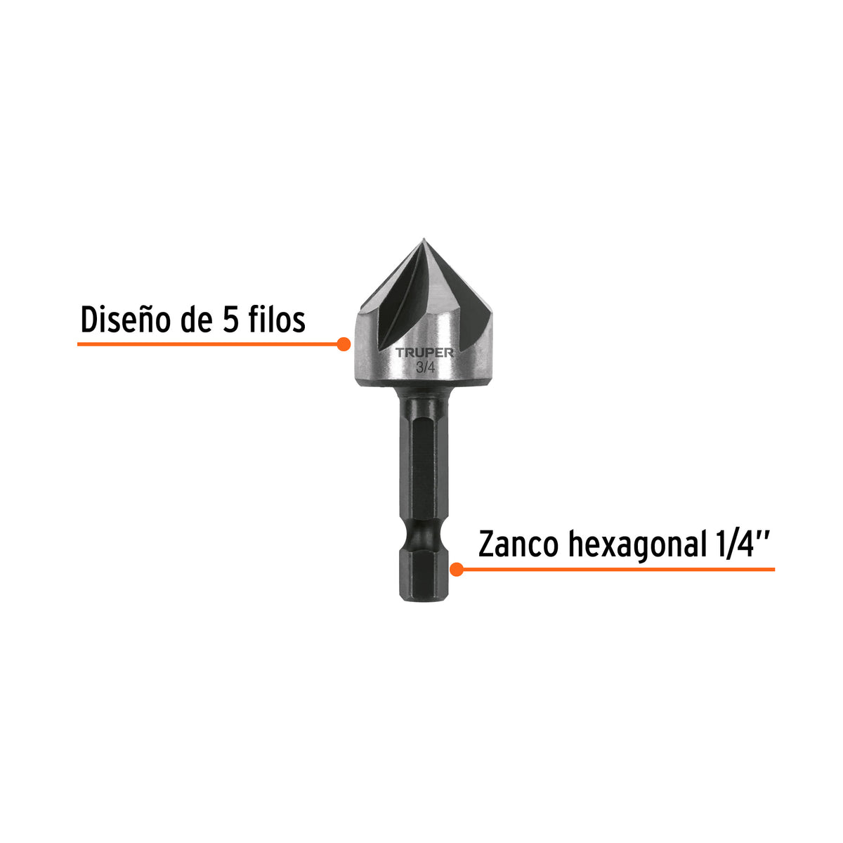 AVELLANADOR HSS CAMBIO RAPIDO 5/8 AV-5/8 TRUPER