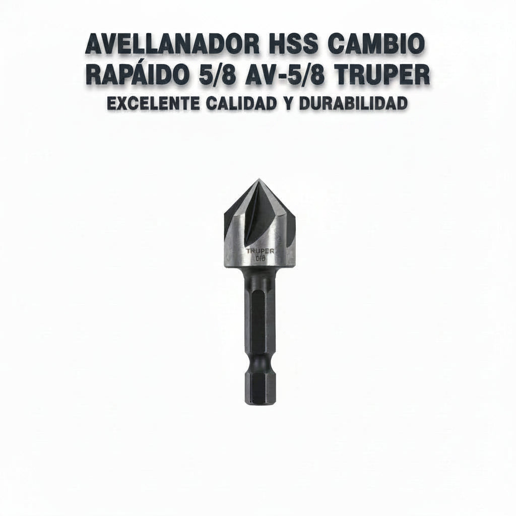 AVELLANADOR HSS CAMBIO RAPIDO 5/8 AV-5/8 TRUPER