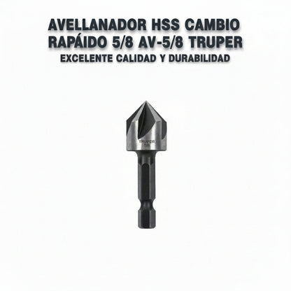 AVELLANADOR HSS CAMBIO RAPIDO 5/8 AV-5/8 TRUPER