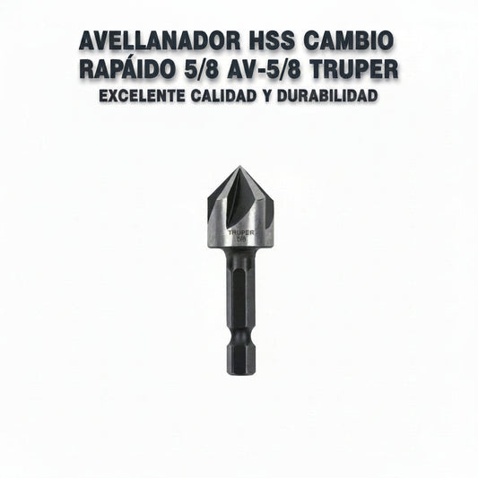 AVELLANADOR HSS CAMBIO RAPIDO 5/8 AV-5/8 TRUPER