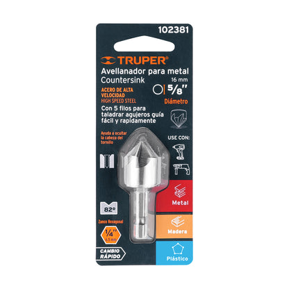 AVELLANADOR HSS CAMBIO RAPIDO 5/8 AV-5/8 TRUPER