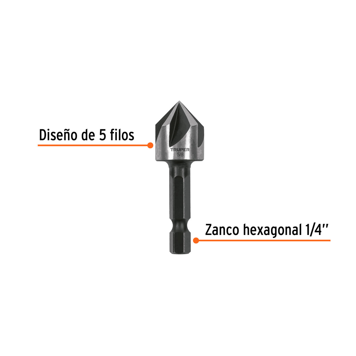 AVELLANADOR HSS CAMBIO RAPIDO 5/8 AV-5/8 TRUPER