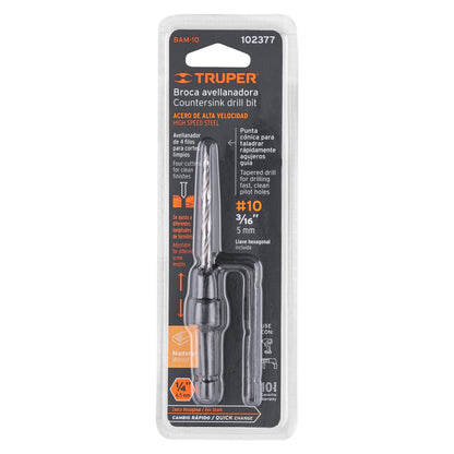 BROCA PARA MADERA AVELLANADORAS #10 TRUPER