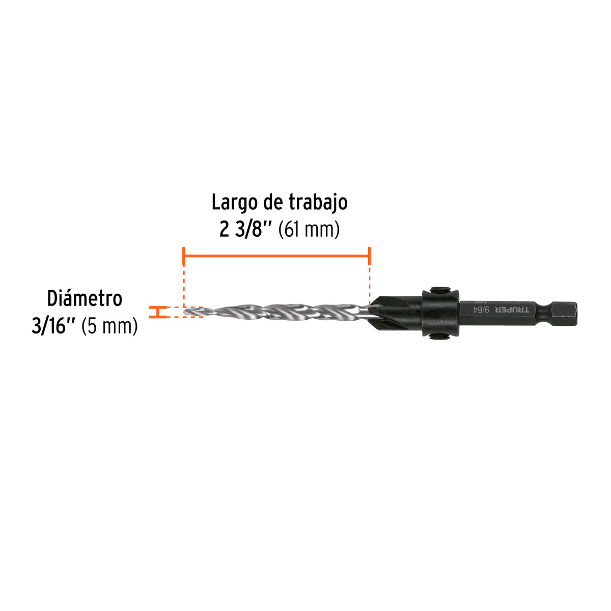 BROCA PARA MADERA AVELLANADORAS #10 TRUPER