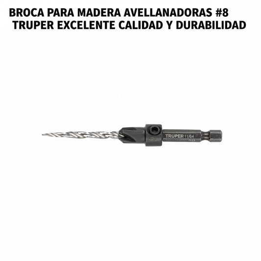 BROCA PARA MADERA AVELLANADORAS #8 TRUPER