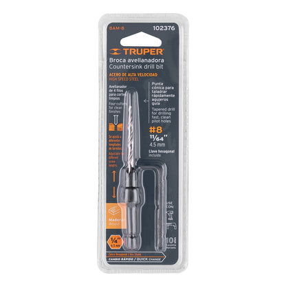 BROCA PARA MADERA AVELLANADORAS #8 TRUPER