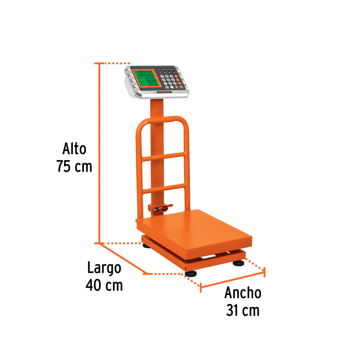BALANZA PLEGABLE DE PLATAFORMA 100KG BAS-100PLA