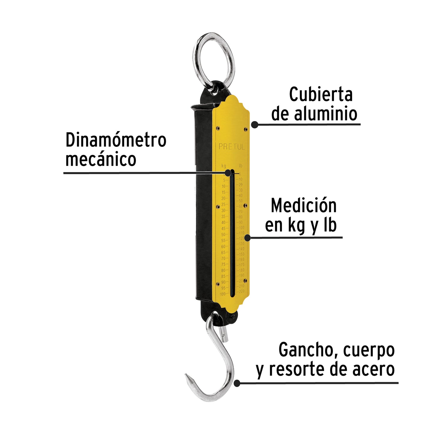 BALANZA ROMANA 100KG BAS-100P PRETUL