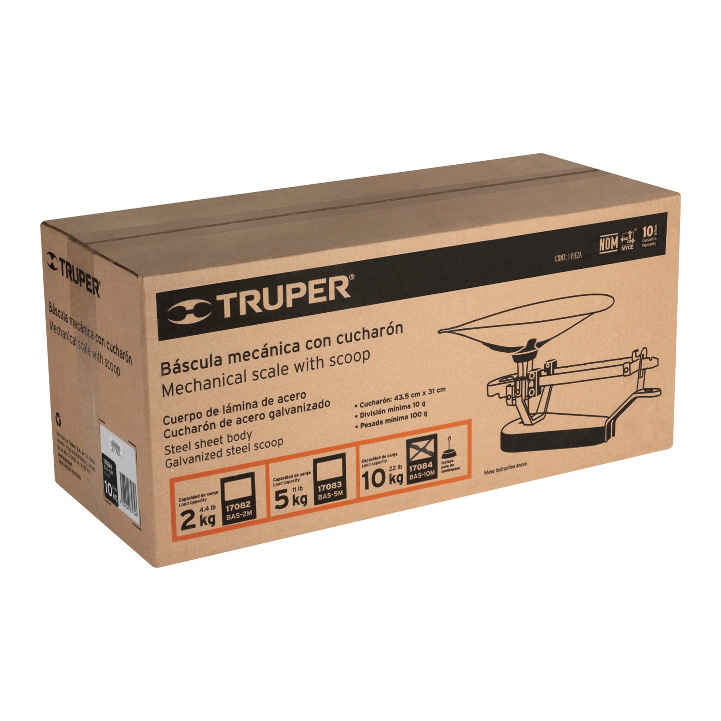 BALANZA MECANICA 10KG TRUPER