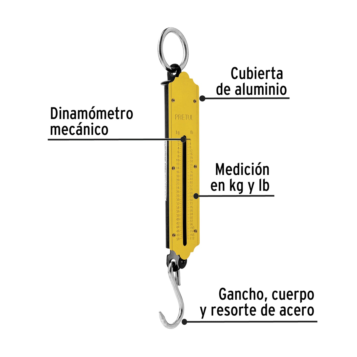 BALANZA ROMANA 50KG BAS-50P PRETUL