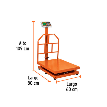 BALANZA PLEGABLE DE PLATAFORMA 600KG BAS-600PLA