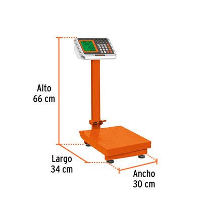 BALANZA PLEGABLE DE PLATAFORMA 80KG BAS-80PLA