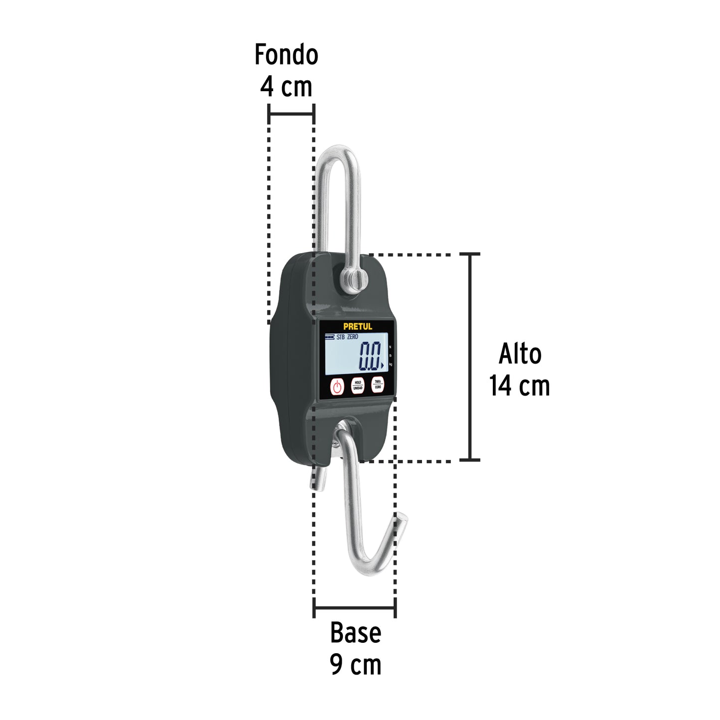 BALANZA COLGANTE ELECTRONICA PRETUL CAP 660LBS BASE-300CP