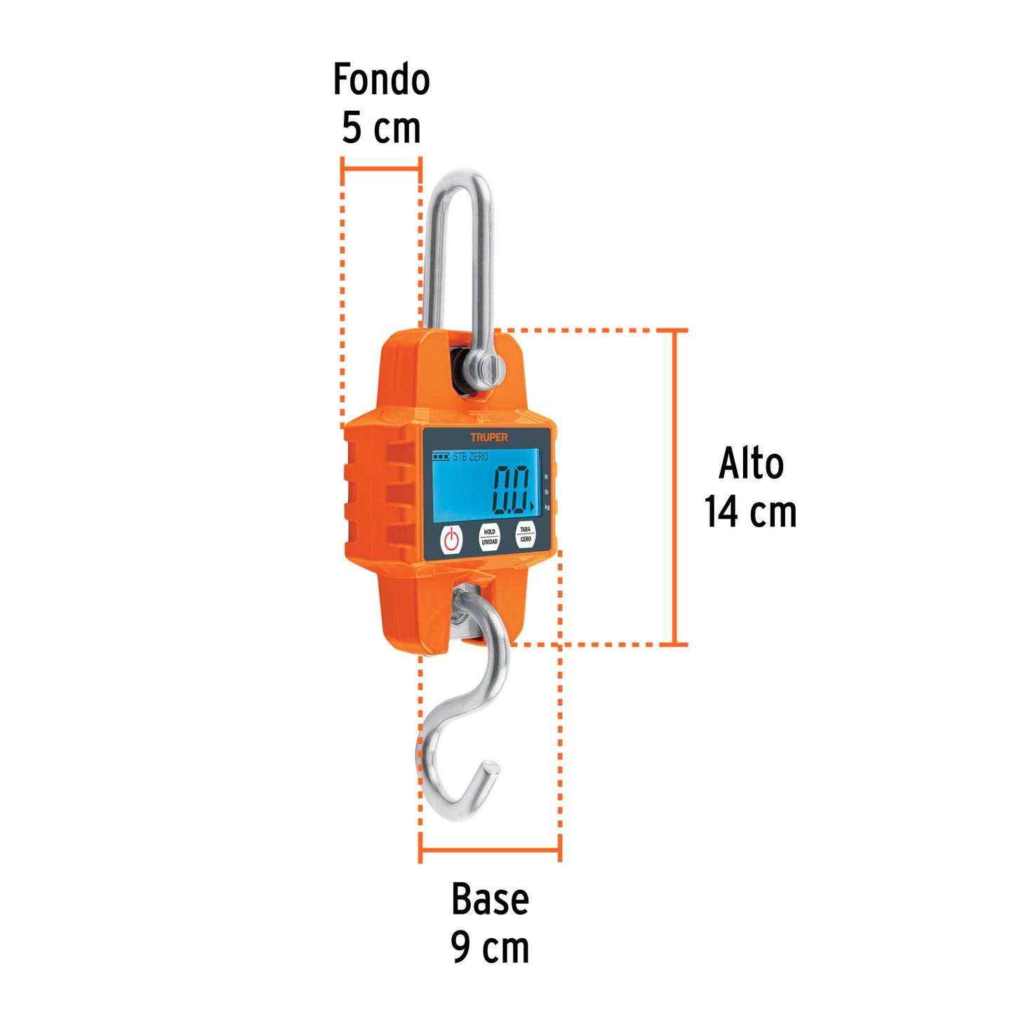 BALANZA COLGANTE ELECTRONICA TRUPER CAP 660LBS BASE-300C
