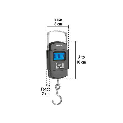 BALANZA COLGANTE ELECTRONICA PRETUL CAP 110LBS BASE-50CP