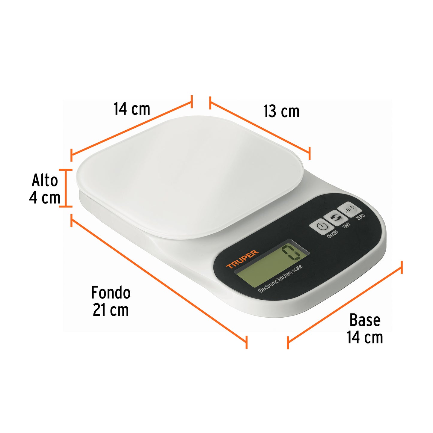 BALANZA DIGITAL PARA COCINA 5KG TRUPER