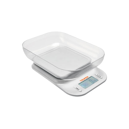 BALANZA DIGITAL PARA COCINA CON TAZON 5KG TRUPER