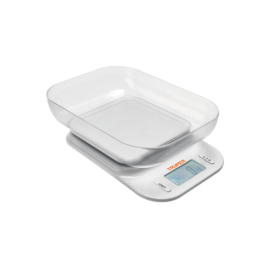 BALANZA DIGITAL PARA COCINA CON TAZON 5KG TRUPER