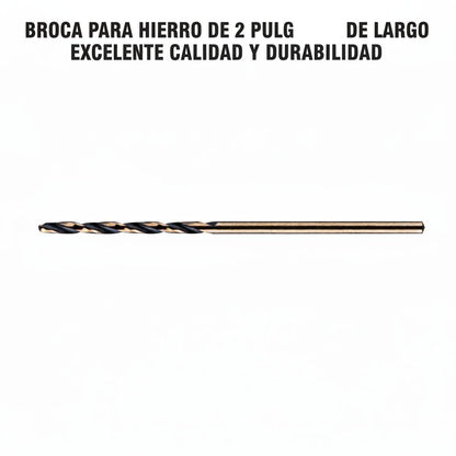 BROCA PARA HIERRO DE 2 PULGADAS DE LARGO EXCELENTE CALIDAD Y DURABILIDAD