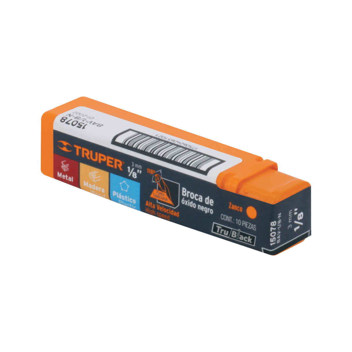 BROCA PARA HIERRO-MADERA-PVC DE 3 PULGADAS DE LARGO TRUPER