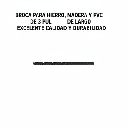 BROCA PARA HIERRO-MADERA-PVC DE 3 PULGADAS DE LARGO TRUPER