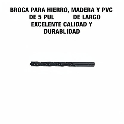 BROCA PARA HIERRO-MADERA-PVC DE 5 PULGADAS DE LARGO TRUPER