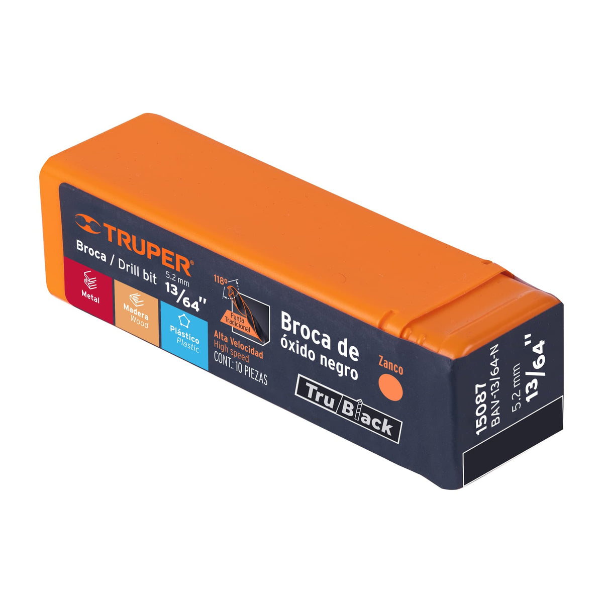BROCA PARA HIERRO-MADERA-PVC DE 4 PULGADAS DE LARGO TRUPER