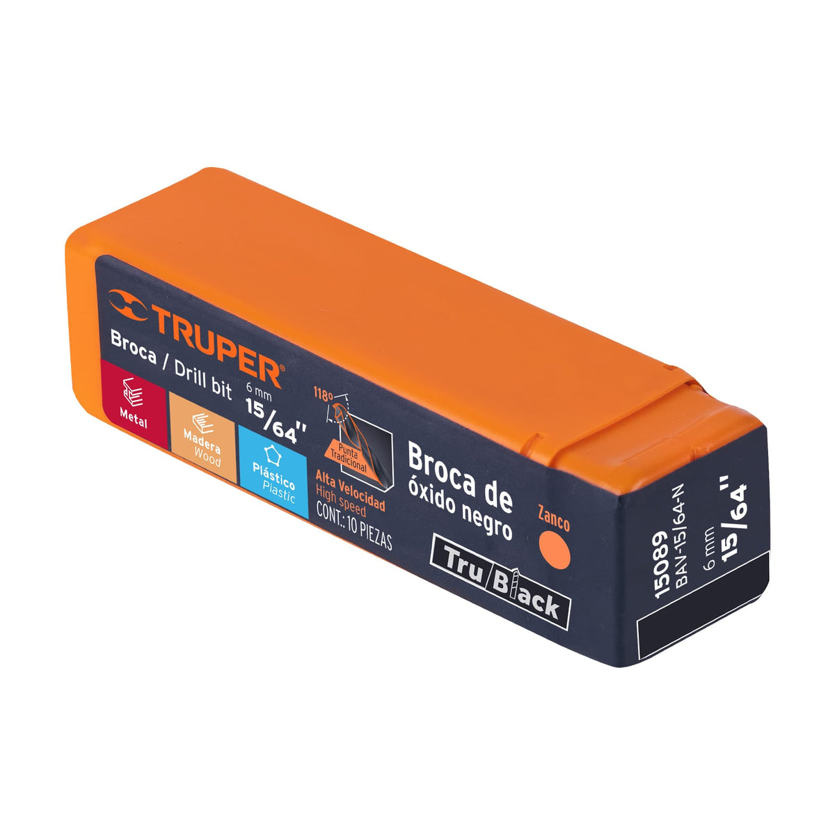 BROCA PARA HIERRO-MADERA-PVC DE 4 PULGADAS DE LARGO TRUPER