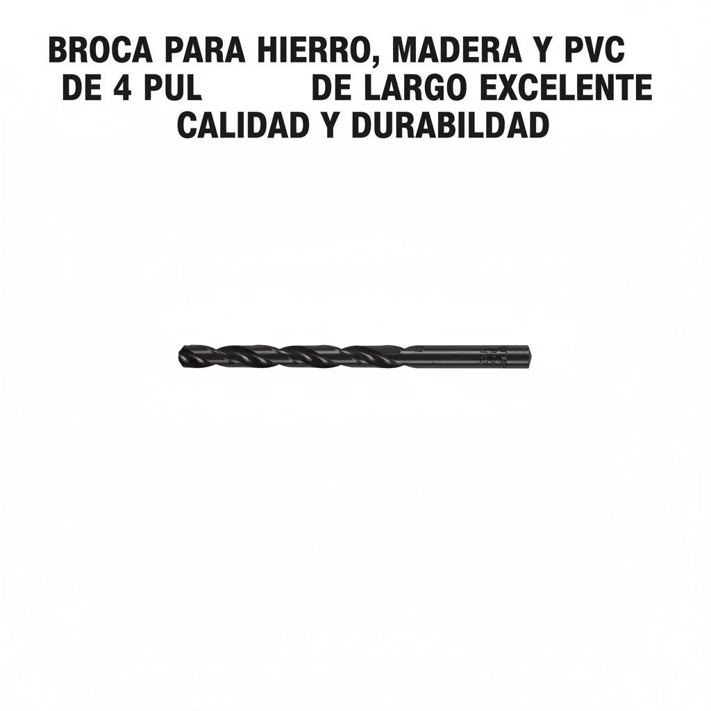 BROCA PARA HIERRO-MADERA-PVC DE 4 PULGADAS DE LARGO TRUPER