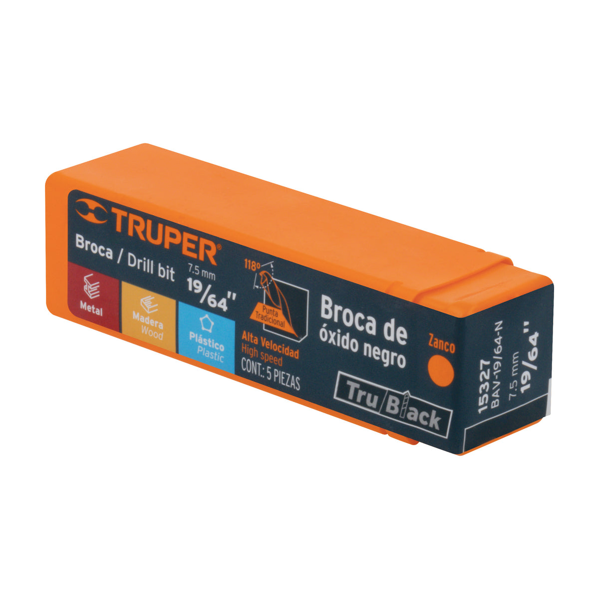 BROCA PARA HIERRO-MADERA-PVC DE 4 PULGADAS DE LARGO TRUPER