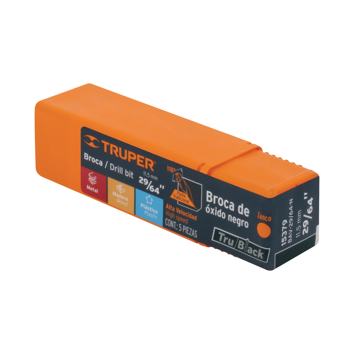 BROCA PARA HIERRO-MADERA-PVC DE 6 PULGADAS DE LARGO TRUPER