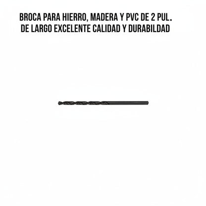 BROCA PARA HIERRO-MADERA-PVC DE 2 PULGADAS DE LARGO TRUPER