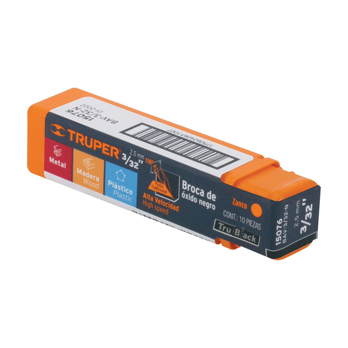 BROCA PARA HIERRO-MADERA-PVC DE 2 PULGADAS DE LARGO TRUPER