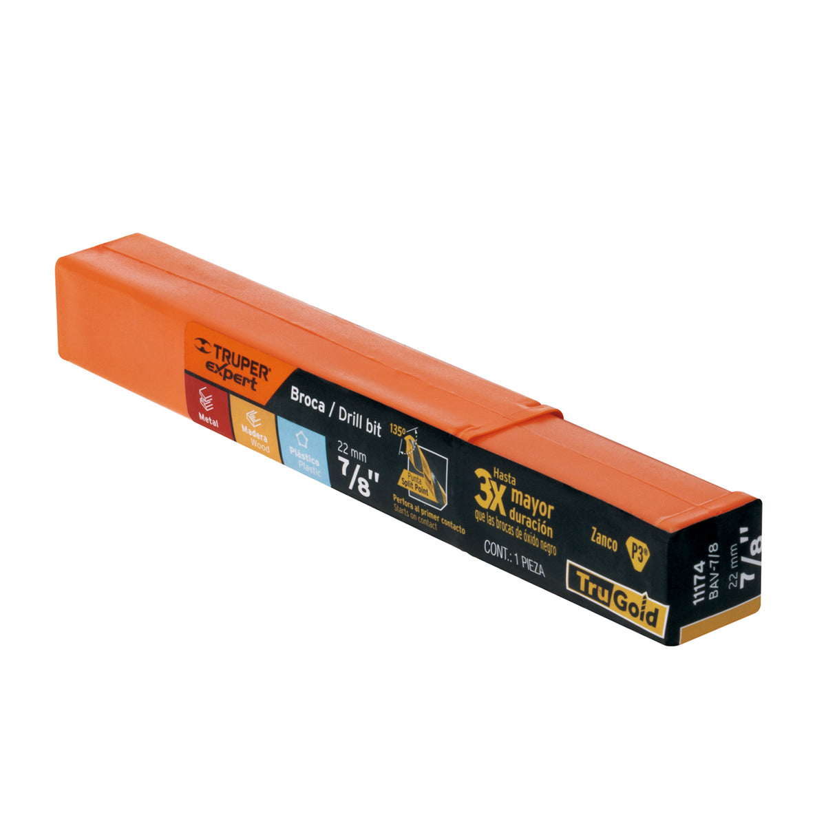 BROCA PARA HIERRO 7/8 BAV-7/8 TRUPER CON ZANCO