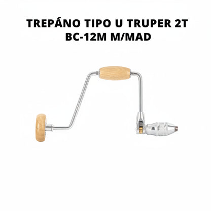 TREPANO TIPO U TRUPER 2T BC-12M M/MAD