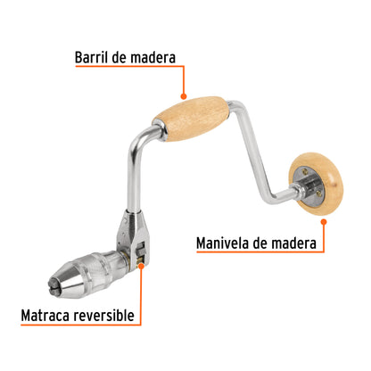 TREPANO TIPO U TRUPER 2T BC-12M M/MAD