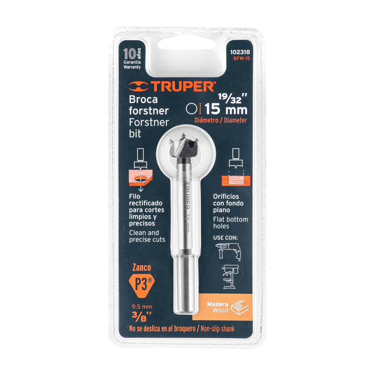 BROCA PARA MADERA FORSTNER TRUPER