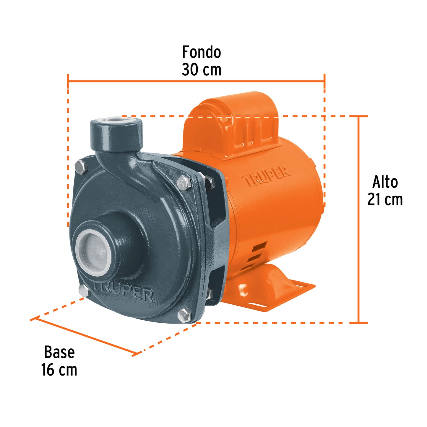 BOMBA PARA AGUA 1/2-HP TRUPER CENTRIFUGA BOAC-1/2A