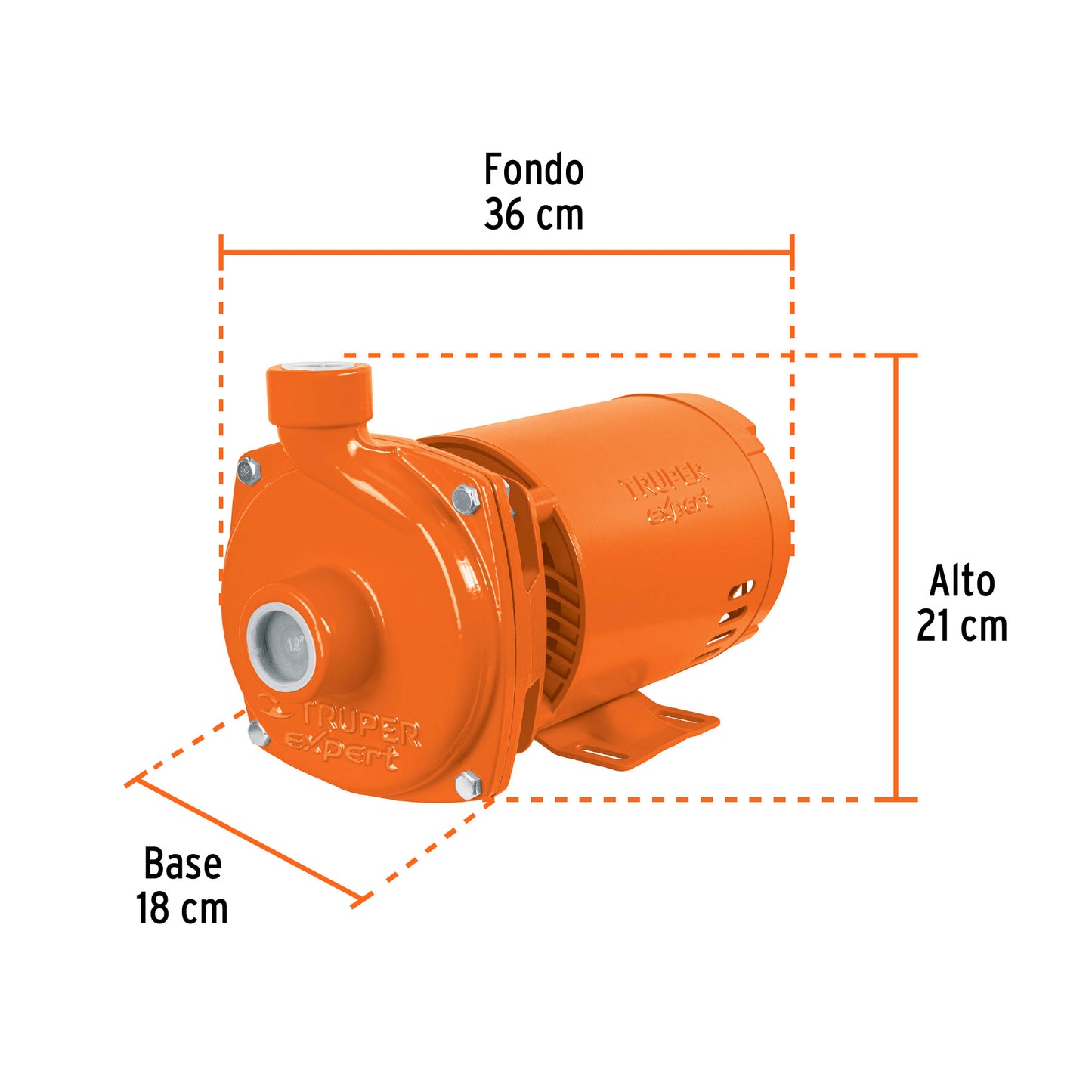 BOMBA PARA AGUA 1-HP 115V/230V TRUPER EXPERT CENTRIFUGA TIPO AMERICANO BOAC-1AX