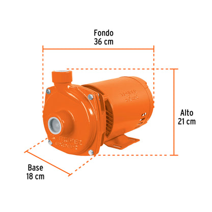 BOMBA PARA AGUA 1-HP 115V/230V TRUPER EXPERT CENTRIFUGA TIPO AMERICANO BOAC-1AX