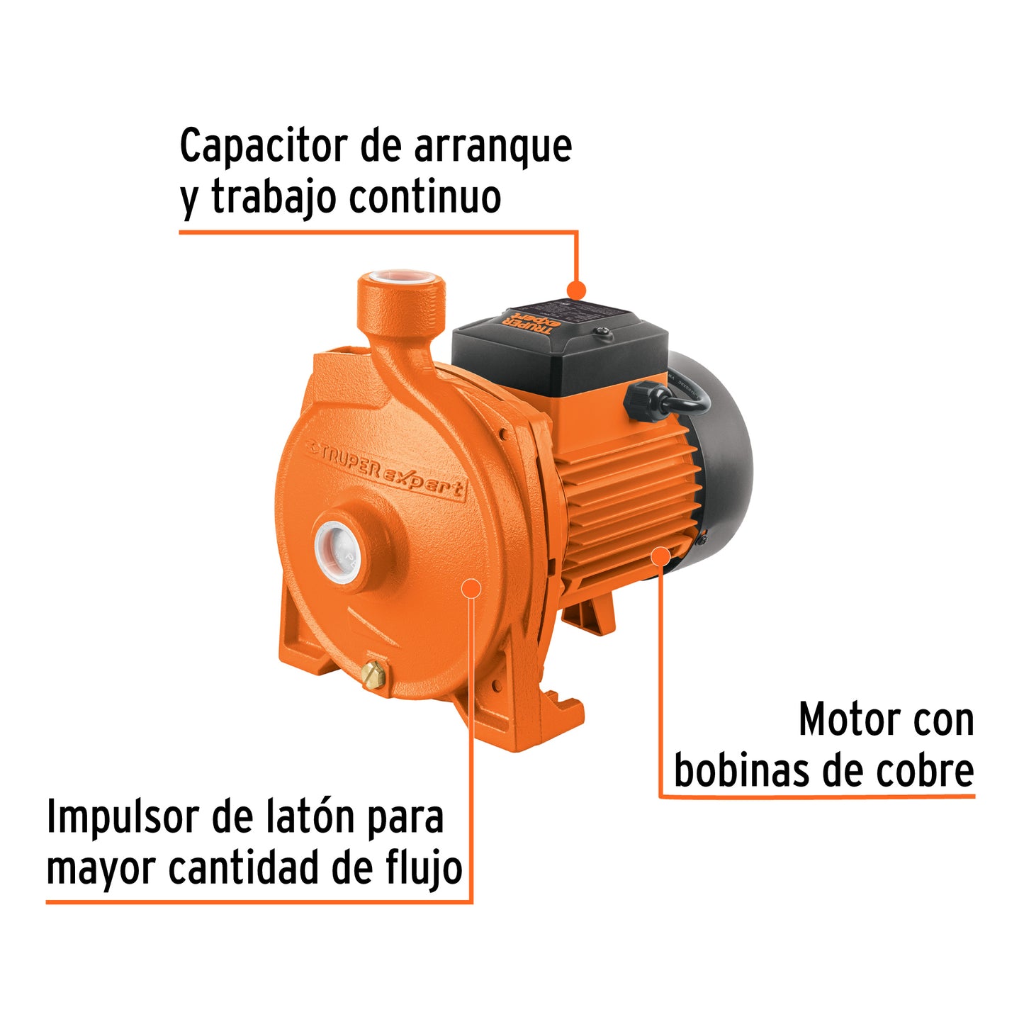 BOMBA PARA AGUA 1-HP TRUPER EXPERT CENTRIFUGA BOAC-1