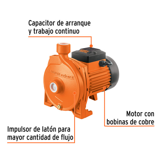 BOMBA PARA AGUA 1-HP TRUPER EXPERT CENTRIFUGA BOAC-1